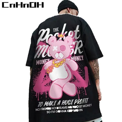 CnHnOH New Fashion Unicorn T-Shirt Fat Male Short Sleeve Tee Loose Summer 8XL Half Sleeve T195