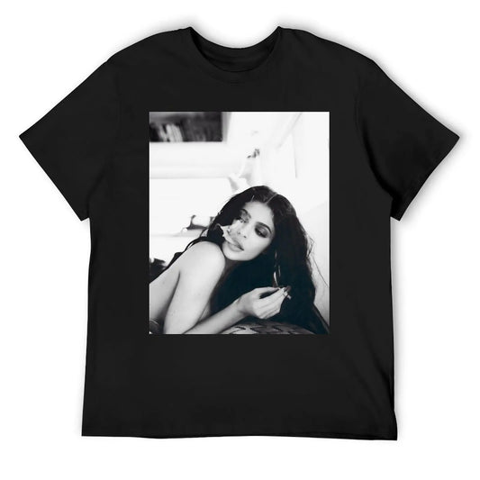 Kylie Smoking T-Shirt oversized graphic tee plus sizes baggy shirts boys whites t shirt men