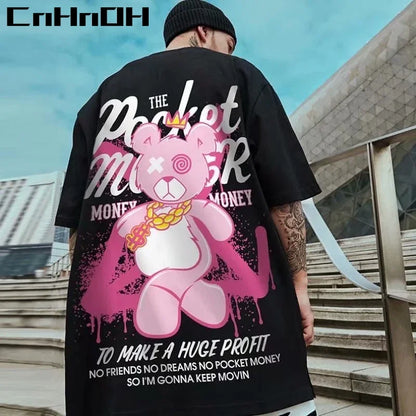 CnHnOH New Fashion Unicorn T-Shirt Fat Male Short Sleeve Tee Loose Summer 8XL Half Sleeve T195